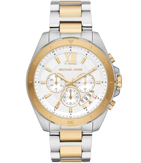 michael kors walsh silver-tone and silicone watch|Michael Kors chronograph watch silver.